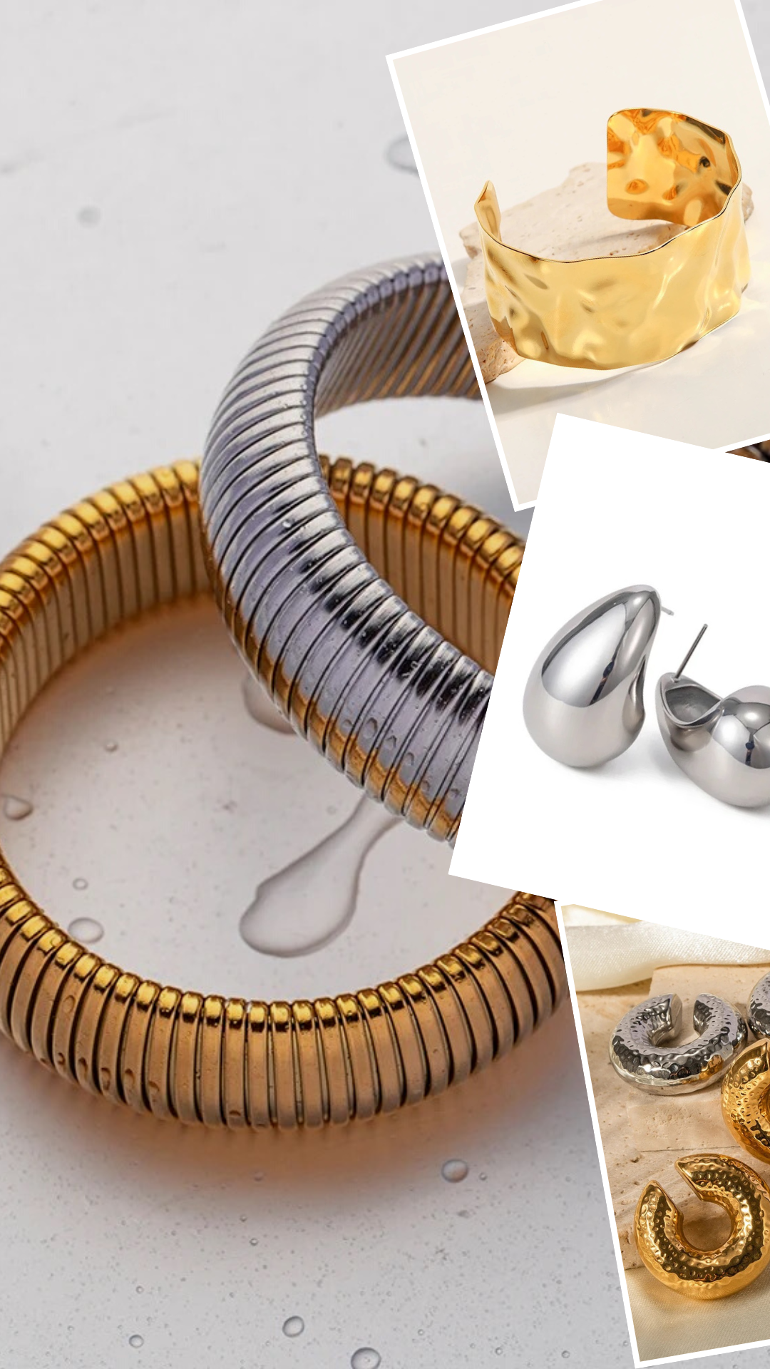 Monai Hammered Ear Cuffs