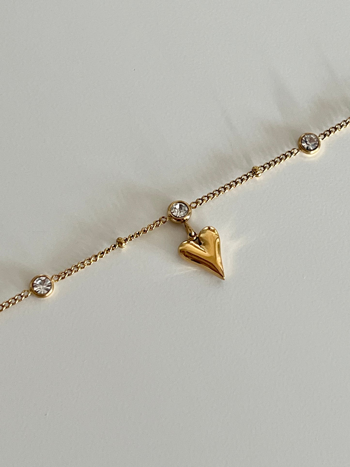Diamond Heart Anklet