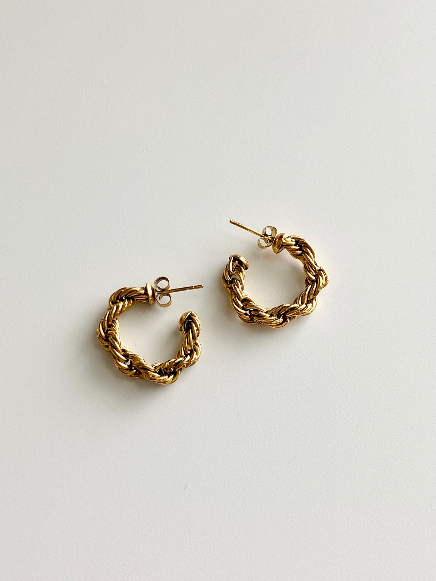 Bree Rope Chain Hoops